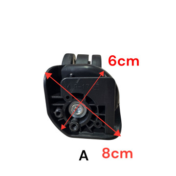 Double replacement wheels HKP-17 for 4-wheeled hardside luggages, suitable for many brands such as Samsonite, Delsey