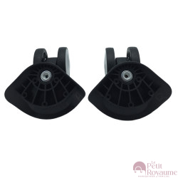 Double replacement wheels A57 for 4-wheeled hardside luggages, suitable for many brands such as Samsonite, Delsey
