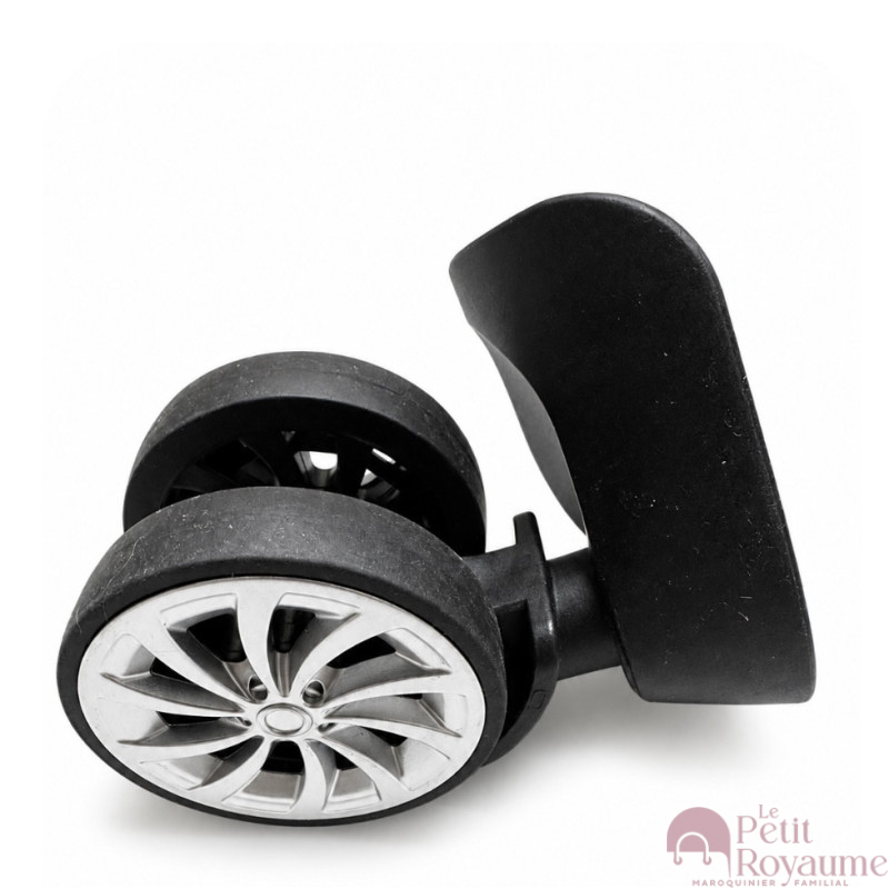 Double replacement wheels A57 for 4-wheeled hardside luggages, suitable for many brands such as Samsonite, Delsey
