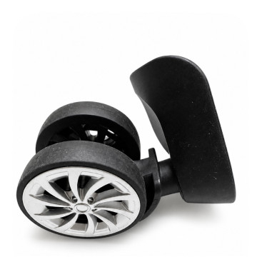 Double replacement wheels A57 for 4-wheeled hardside luggages, suitable for many brands such as Samsonite, Delsey