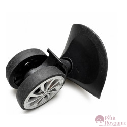 Double replacement wheels A57 for 4-wheeled hardside luggages, suitable for many brands such as Samsonite, Delsey