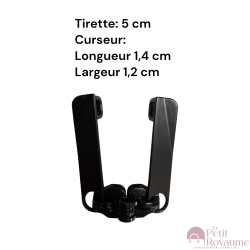 Set of 2 Zipper pulls  TAC-LPR for hardshell or softshell suitcases suitable for Samsonite, Delsey and other brands