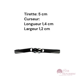 Lot de 2 Tirettes avec curseurs TAC-LPR compatibles valises rigides ou toiles Samsonite, Delsey et d'autres marques