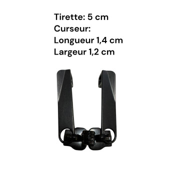 Lot de 2 Tirettes avec curseurs TAC-LPR compatibles valises rigides ou toiles Samsonite, Delsey et d'autres marques