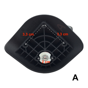 Double replacement wheels WX-023 for 4-wheeled hardside luggages, suitable for many brands such as Samsonite, Delsey