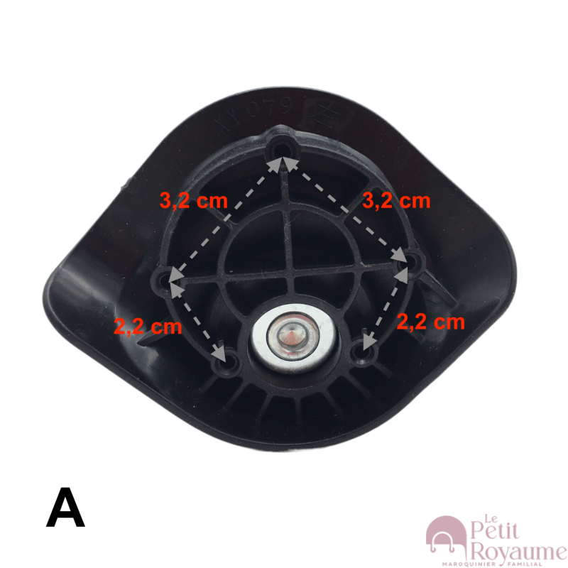 Double replacement wheels XY079 diameter 5,5cm for 4-wheeled hardside luggages