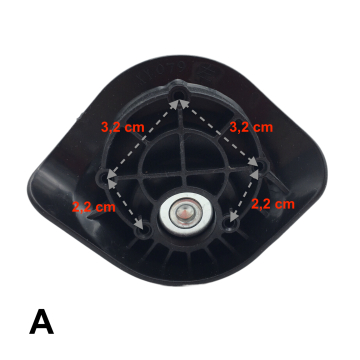 Double replacement wheels XY079 diameter 5,5cm for 4-wheeled hardside luggages