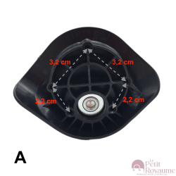 Double replacement wheels XY079 diameter 5 cm for 4-wheeled hardside luggages